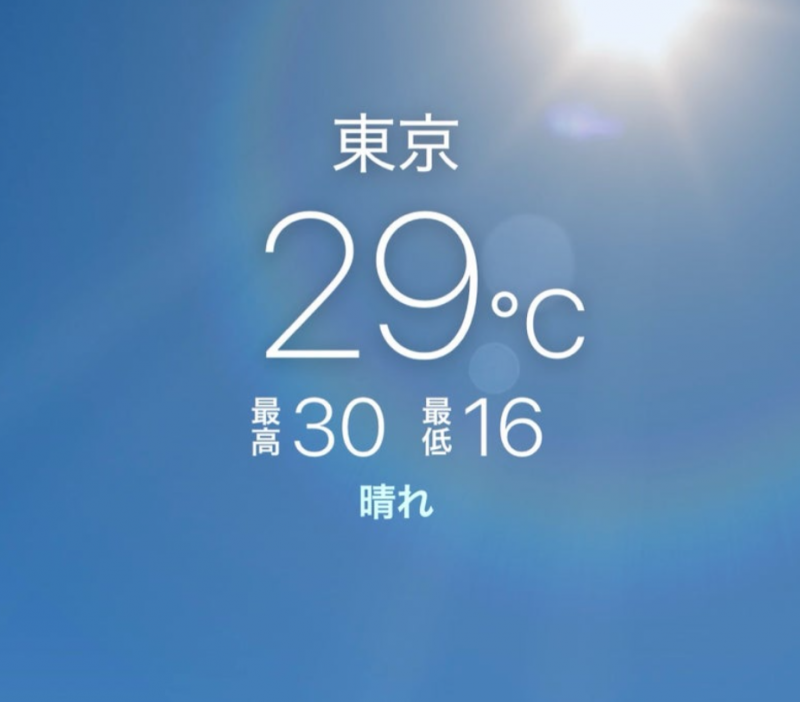 暑い??